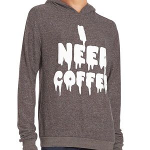 Wildfox “I Need Coffee” sweatshirt Large